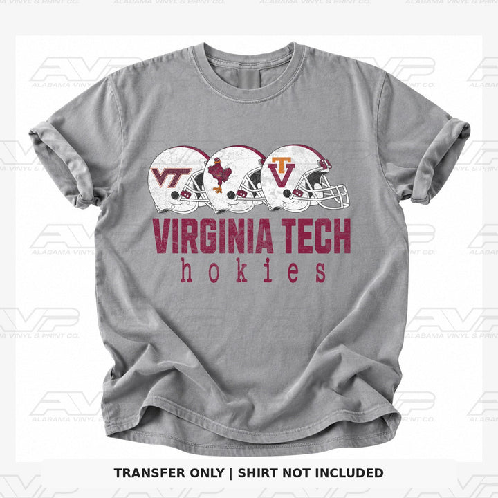 Virginia Tech Helmet FB Alabama Vinyl