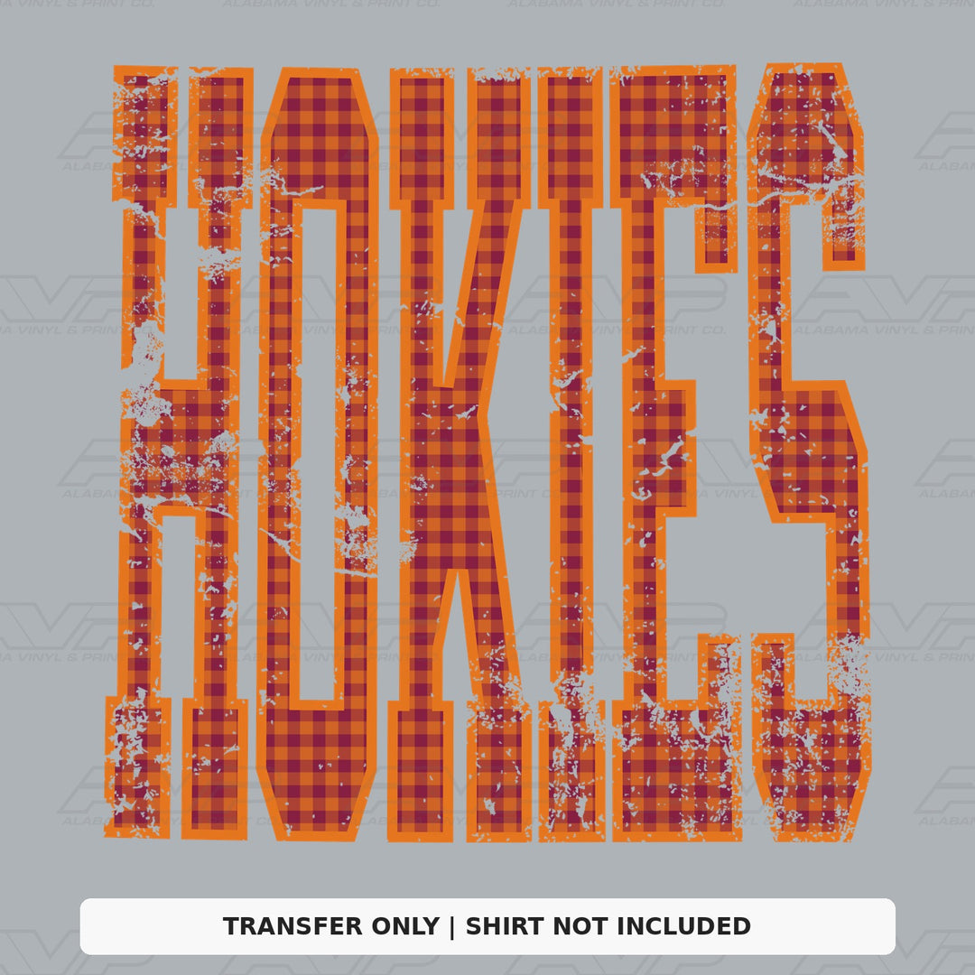 Virginia Tech Hokies 2 Gingham U Alabama Vinyl