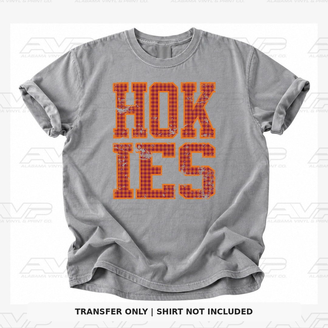 Virginia Tech Hokies Gingham U Alabama Vinyl
