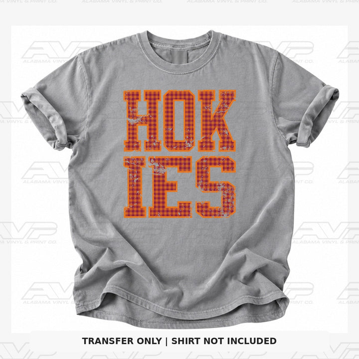 Virginia Tech Hokies Gingham U Alabama Vinyl