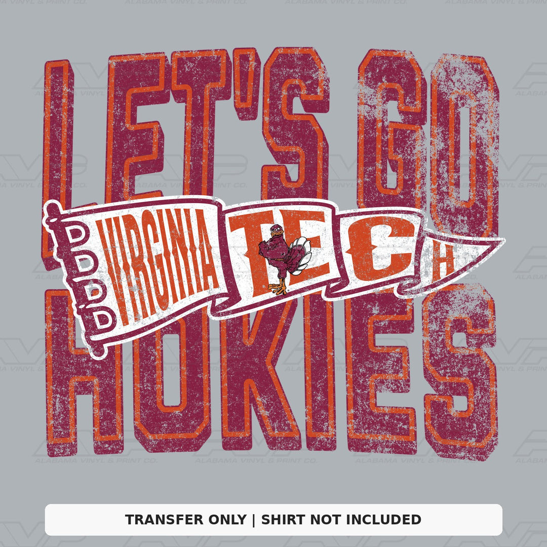 Virginia Tech Let's Go Hokies Alabama Vinyl