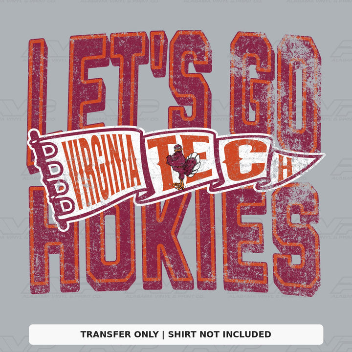 Virginia Tech Let's Go Hokies Alabama Vinyl