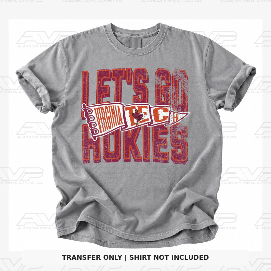 Virginia Tech Let's Go Hokies Alabama Vinyl