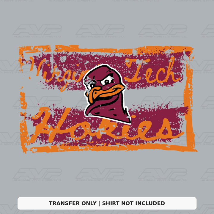 Virginia Tech Tattered & Torn Alabama Vinyl