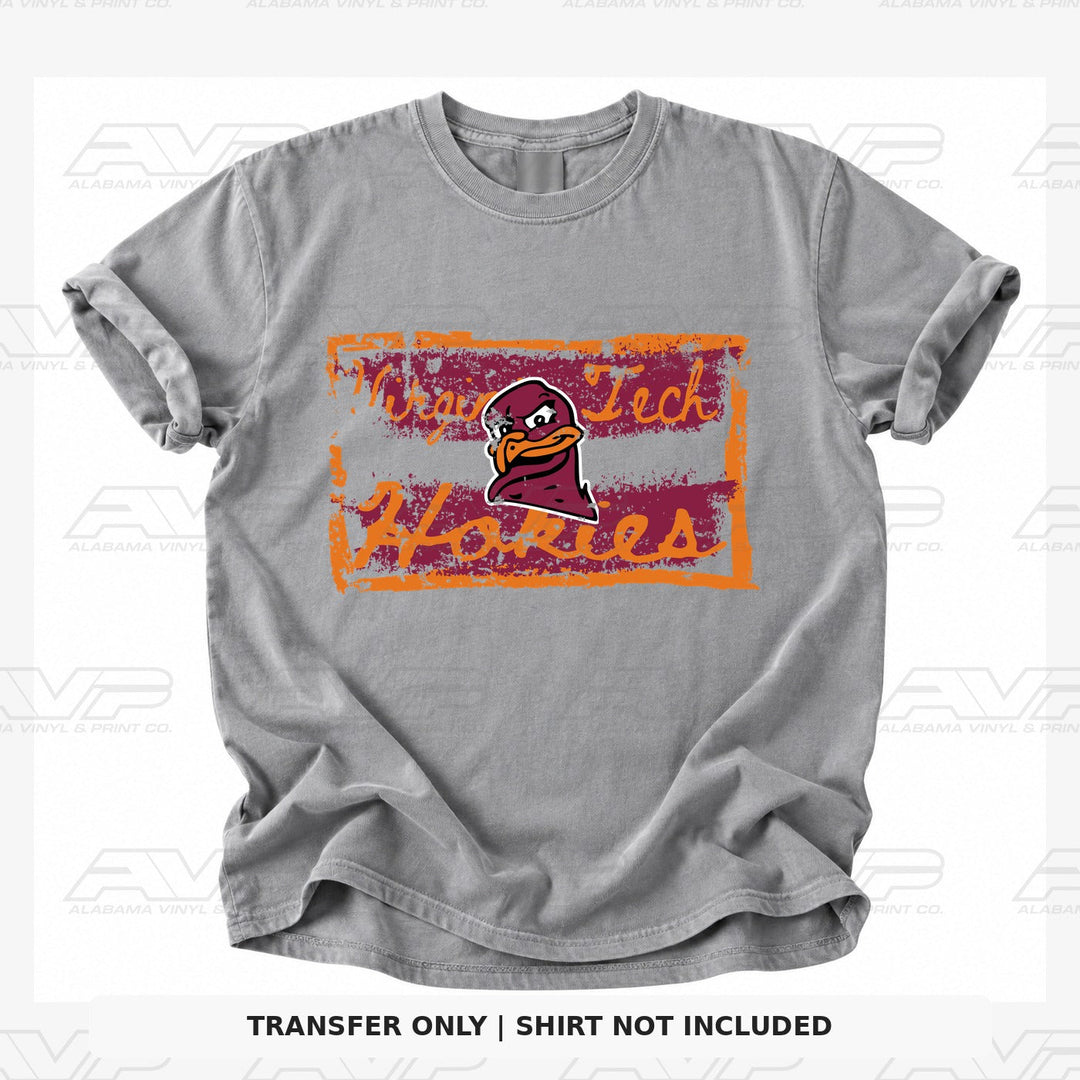 Virginia Tech Tattered & Torn Alabama Vinyl