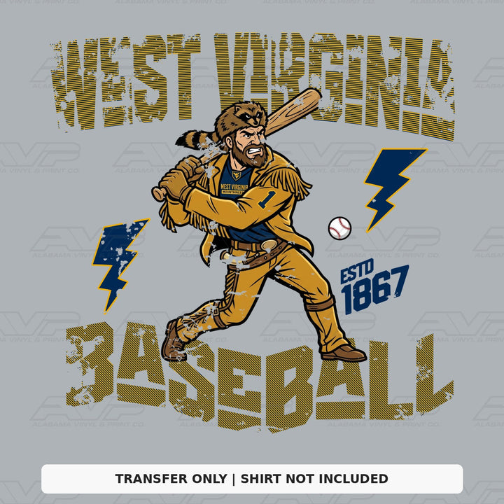West Virginia Baseball Alabama Vinyl