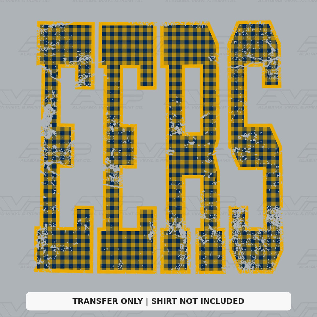 West Virginia Eers Gingham U Alabama Vinyl