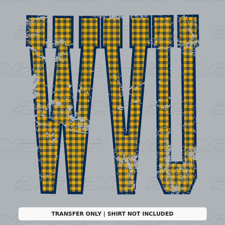 West Virginia Gingham U Alabama Vinyl