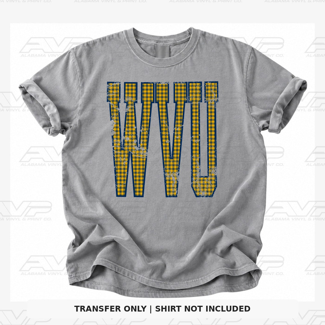 West Virginia Gingham U Alabama Vinyl