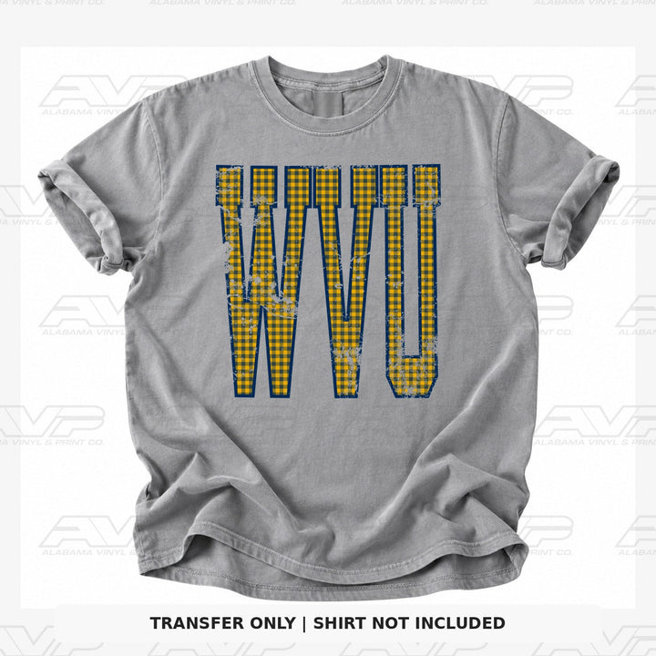 West Virginia Gingham U Alabama Vinyl