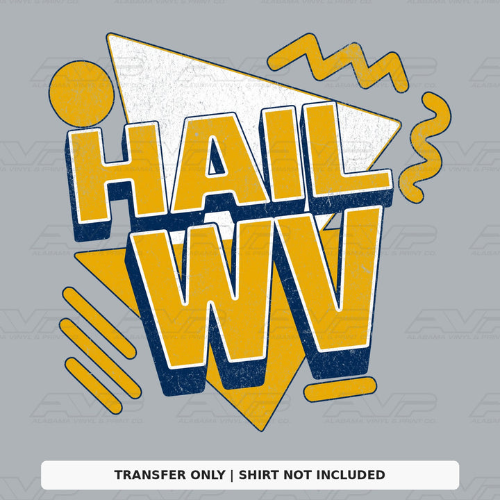 West Virginia Hail WV 80s Retro Alabama Vinyl