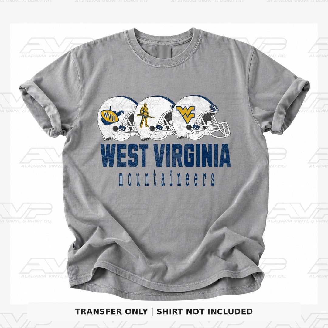 West Virginia Helmets FB Alabama Vinyl