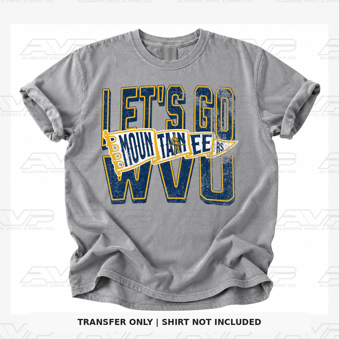 West Virginia Let's Go Pennant Alabama Vinyl