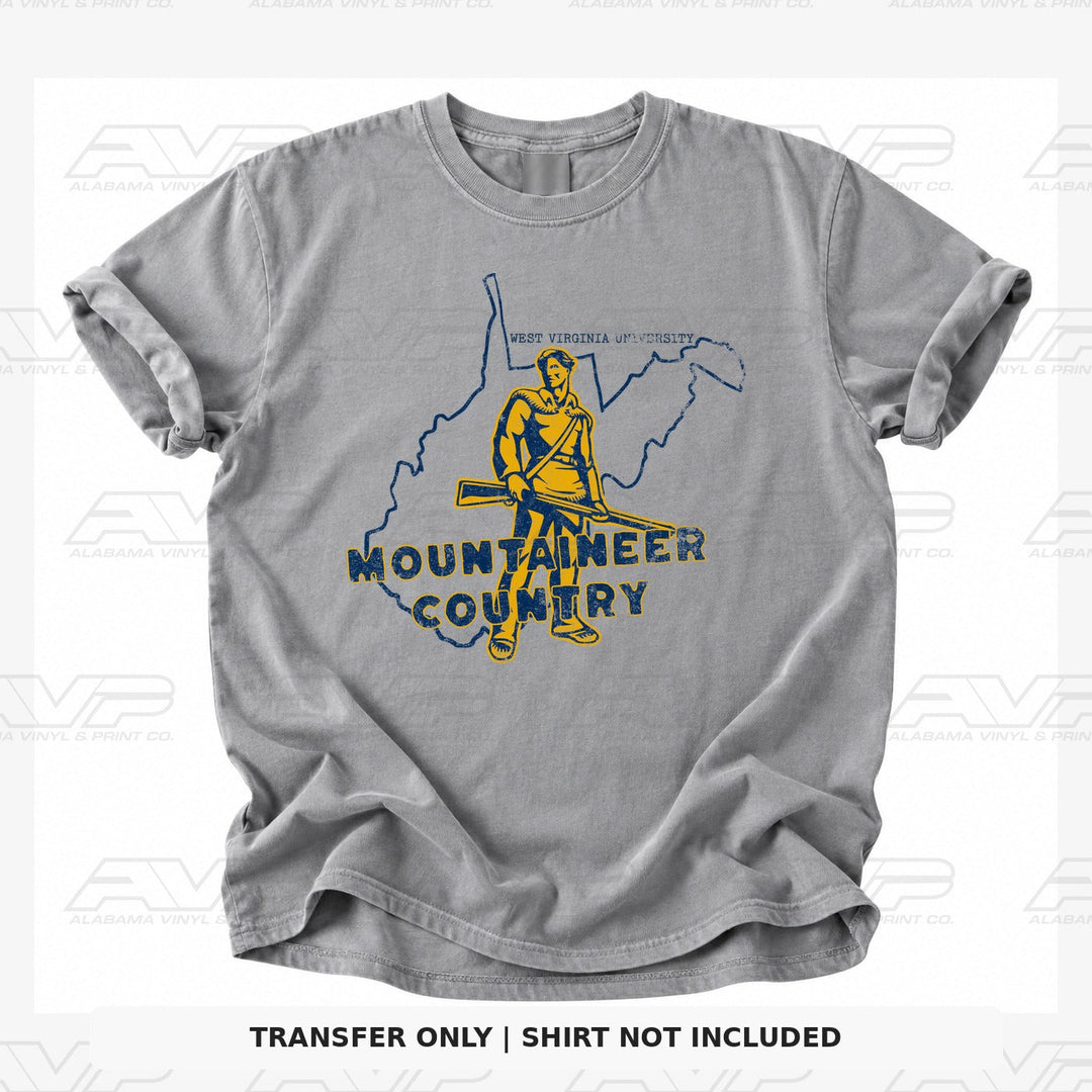 West Virginia Mountaineer Country Vintage Vibes Alabama Vinyl