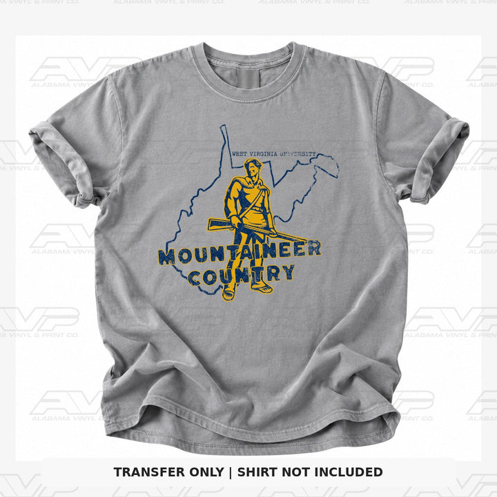 West Virginia Mountaineer Country Vintage Vibes Alabama Vinyl