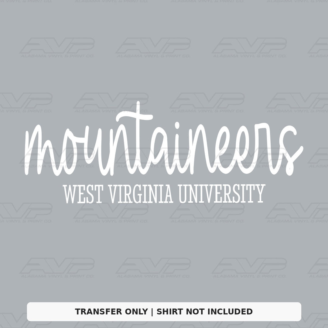West Virginia Mountaineers Simplicity Alabama Vinyl