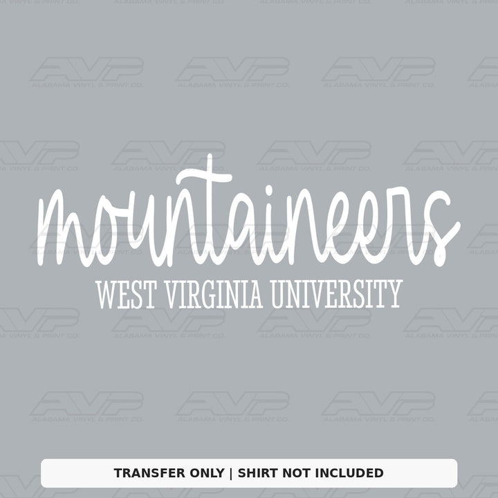 West Virginia Mountaineers Simplicity Alabama Vinyl