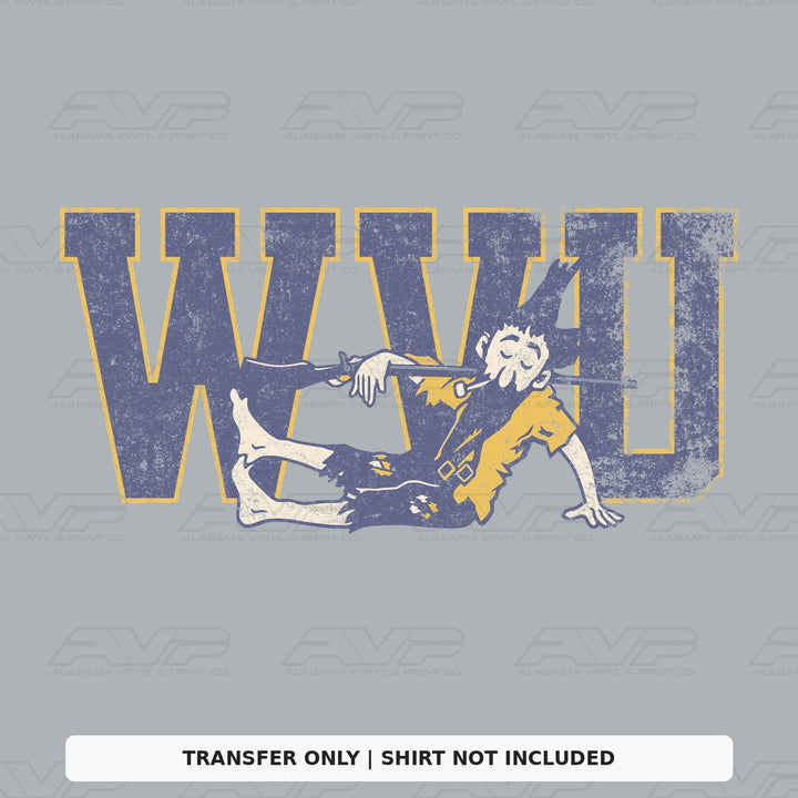 West Virginia Mountaineers WVU Vintage Mountaineer Vintage Vibes Alabama Vinyl