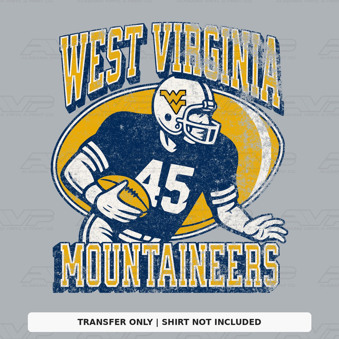 West Virginia Old School FB Alabama Vinyl
