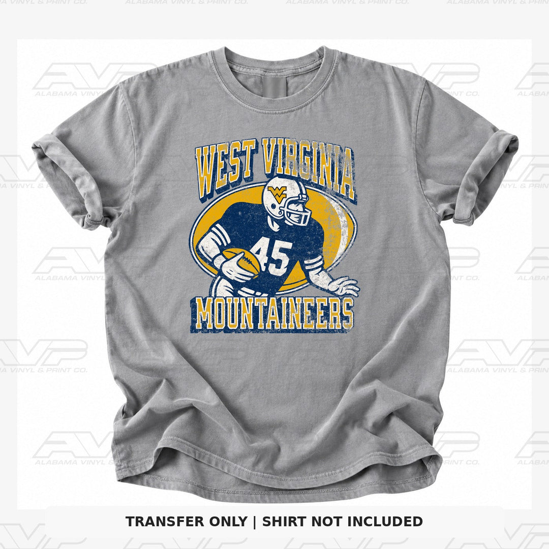 West Virginia Old School FB Alabama Vinyl