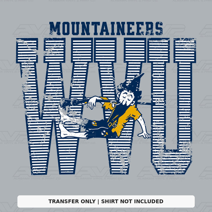 West Virginia Stripes Alabama Vinyl