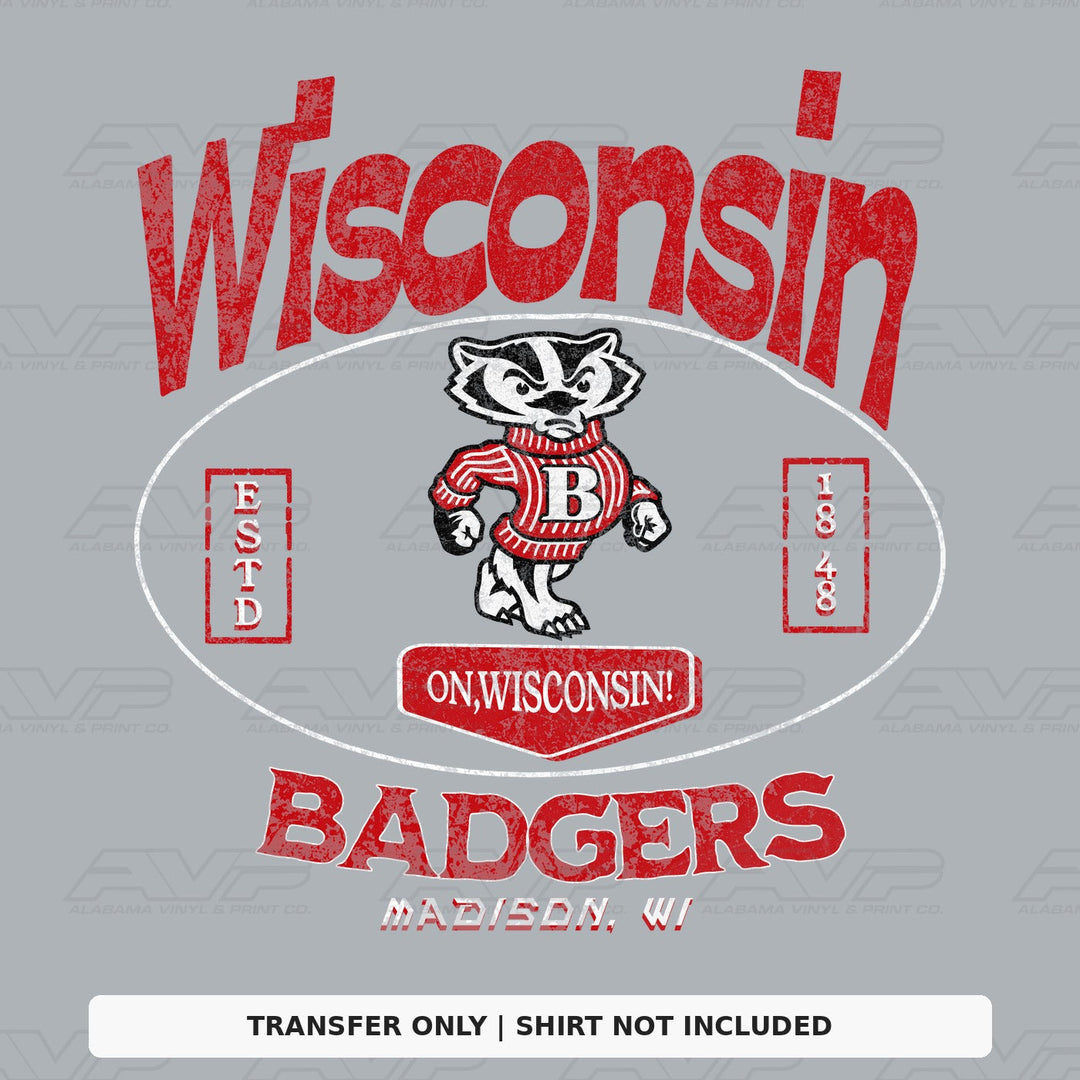 Wisconsin Badgers Alabama Vinyl