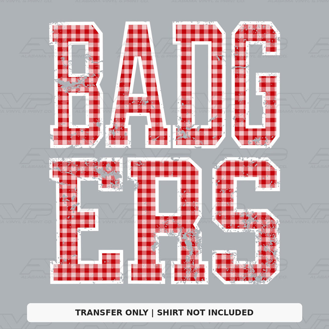 Wisconsin Badgers Gingham U Alabama Vinyl