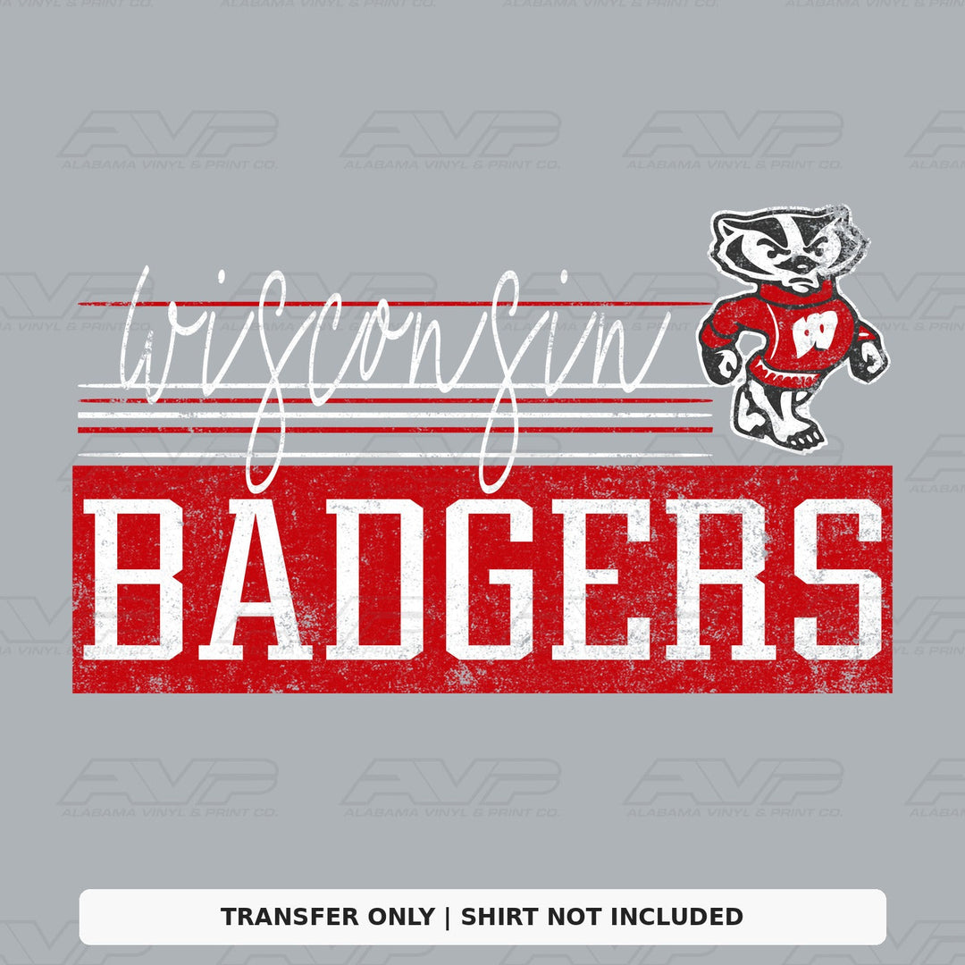 Wisconsin Badgers Retro Vibes Alabama Vinyl