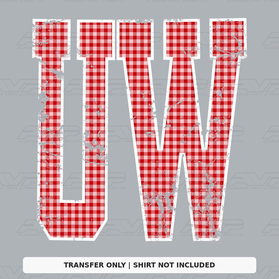 Wisconsin Gingham U Alabama Vinyl