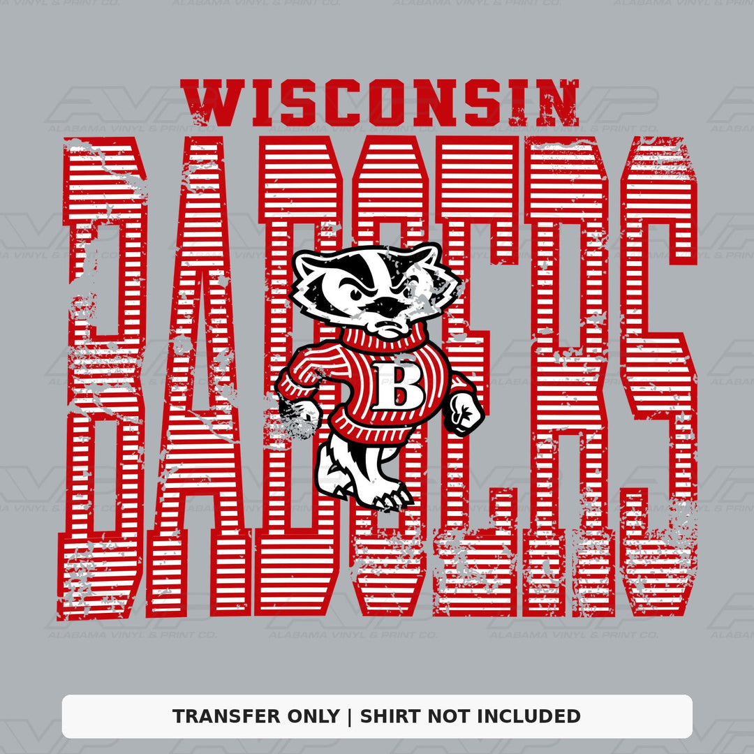 Wisconsin Stripes Alabama Vinyl