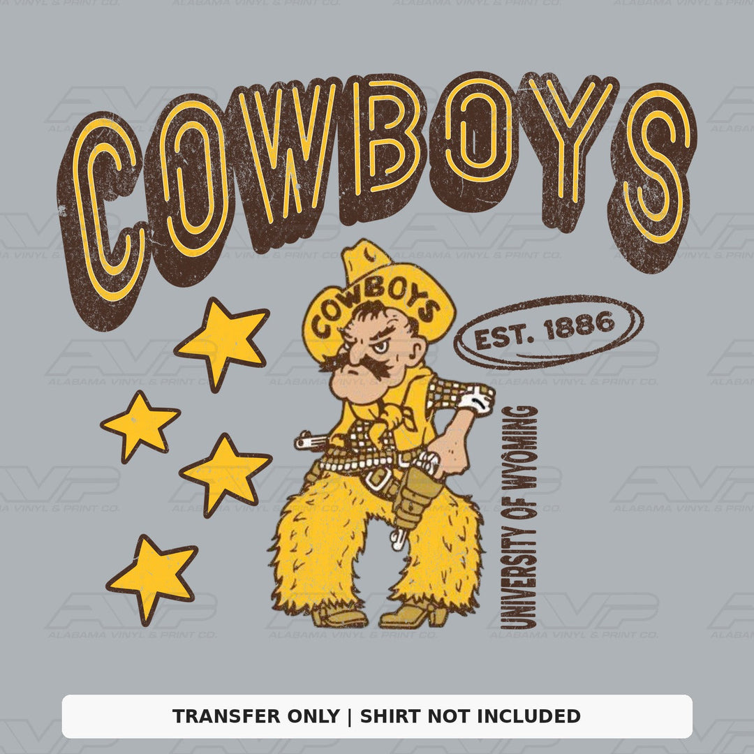 UW Cowboys Alabama Vinyl