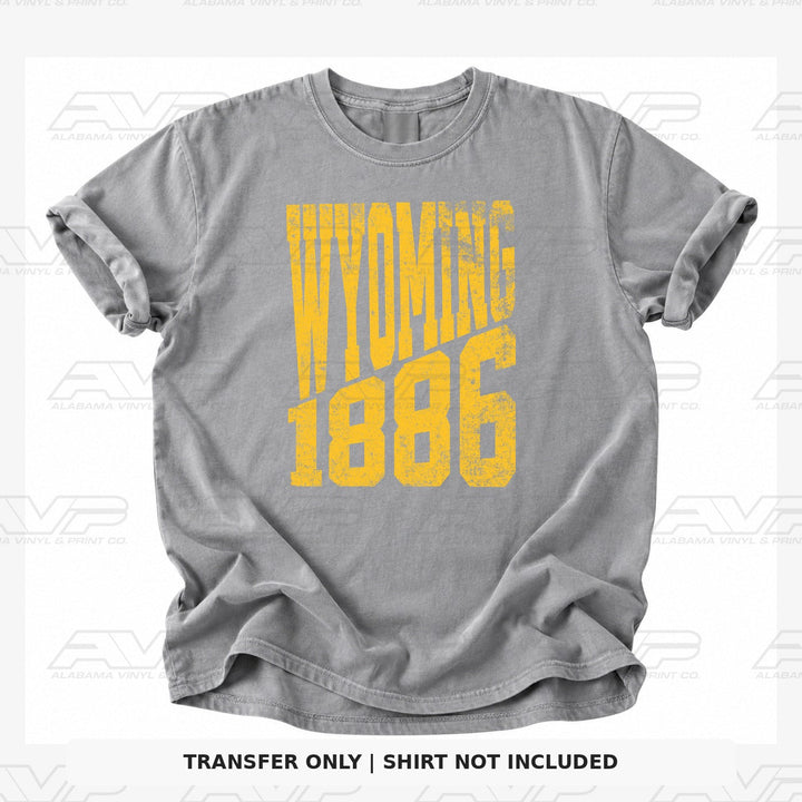 Wyoming 1886 Established Alabama Vinyl