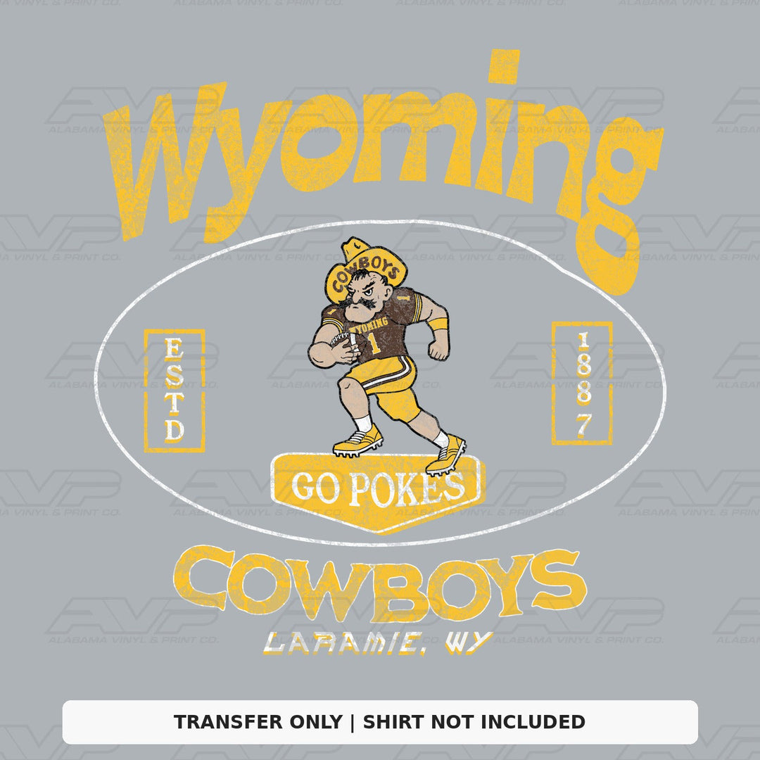 Wyoming Cowboys Go Pokes Alabama Vinyl