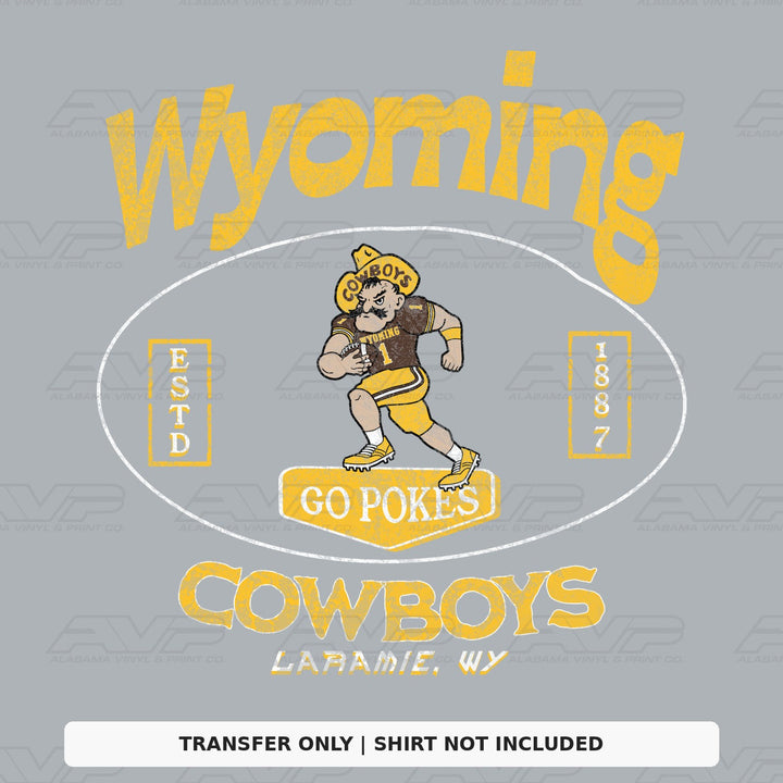 Wyoming Cowboys Go Pokes Alabama Vinyl