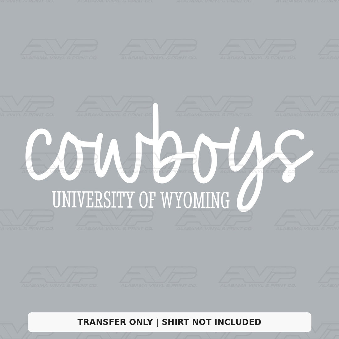 Wyoming Cowboys Simplicity Alabama Vinyl