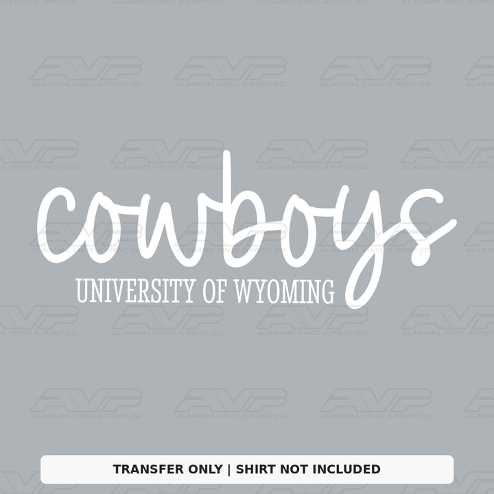 Wyoming Cowboys Simplicity Alabama Vinyl
