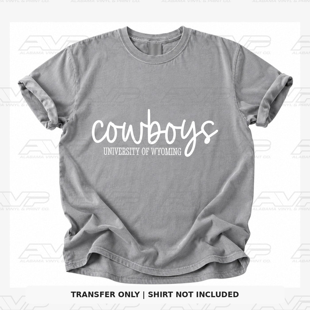 Wyoming Cowboys Simplicity Alabama Vinyl