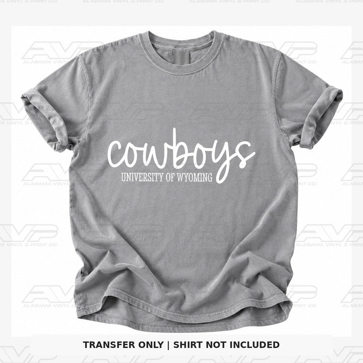 Wyoming Cowboys Simplicity Alabama Vinyl