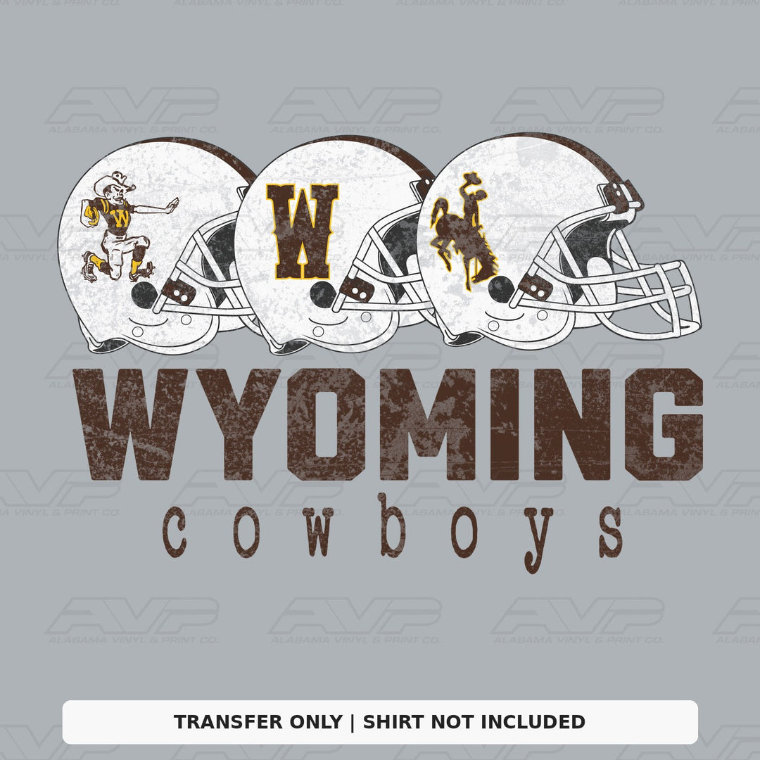 Wyoming Helmet Football Alabama Vinyl