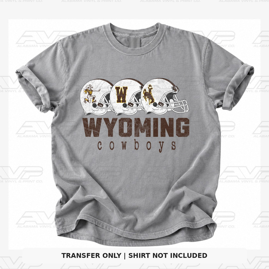 Wyoming Helmet Football Alabama Vinyl