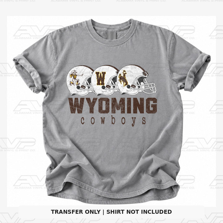 Wyoming Helmet Football Alabama Vinyl