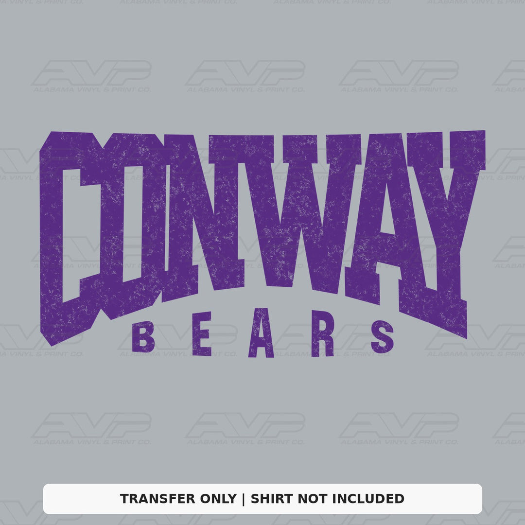 Central Arkansas Conway Bears Alabama Vinyl