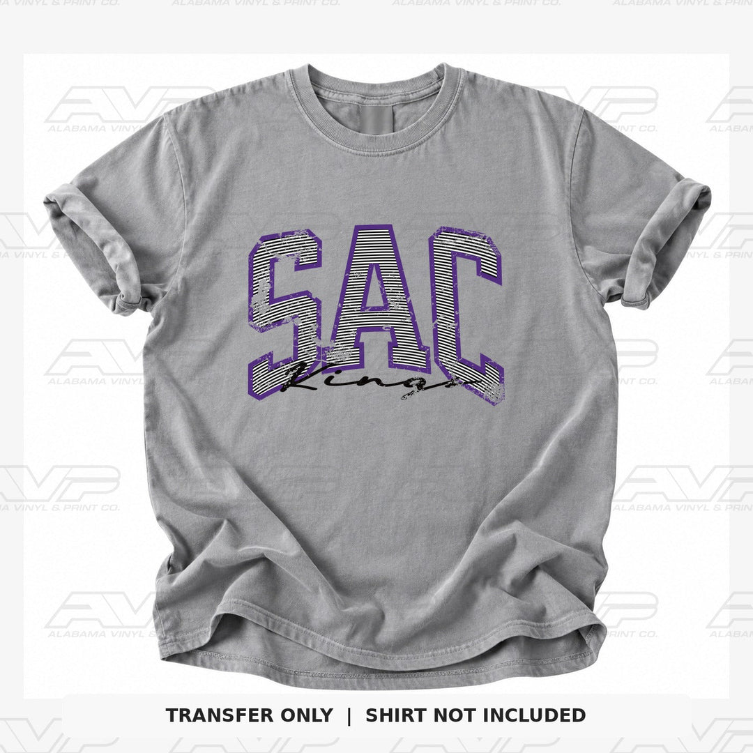 Sacramento Kings Preppy Stripes Alabama Vinyl