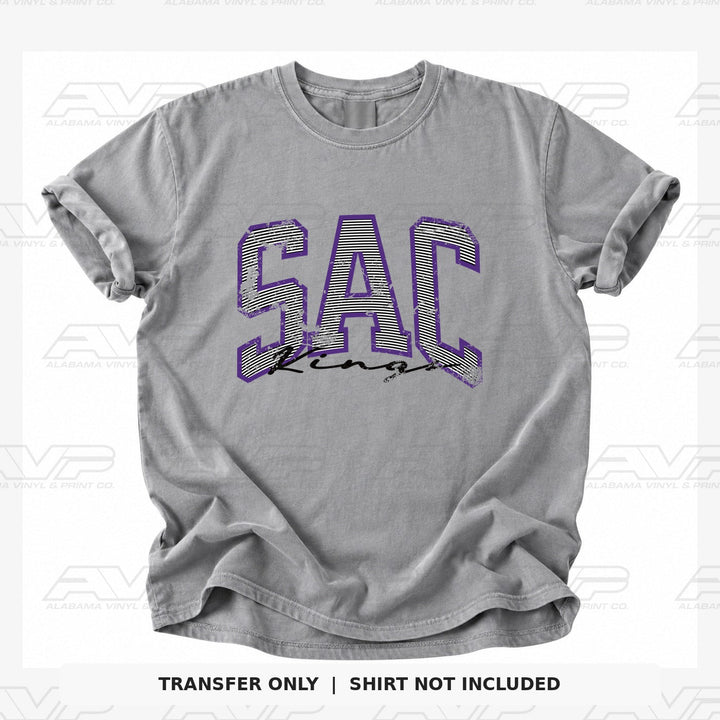 Sacramento Kings Preppy Stripes Alabama Vinyl
