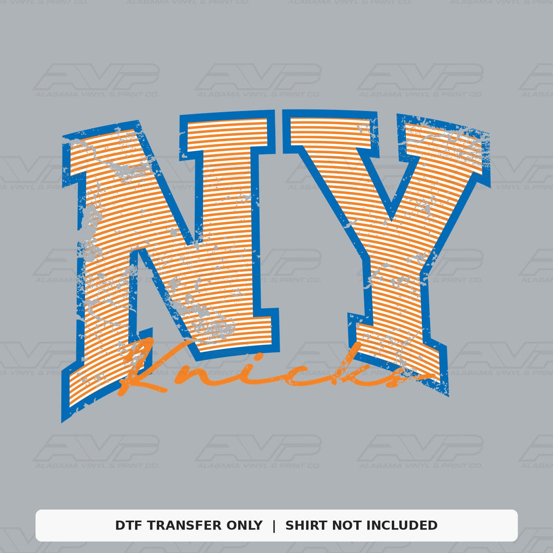 New York Knicks Preppy Stripes Alabama Vinyl
