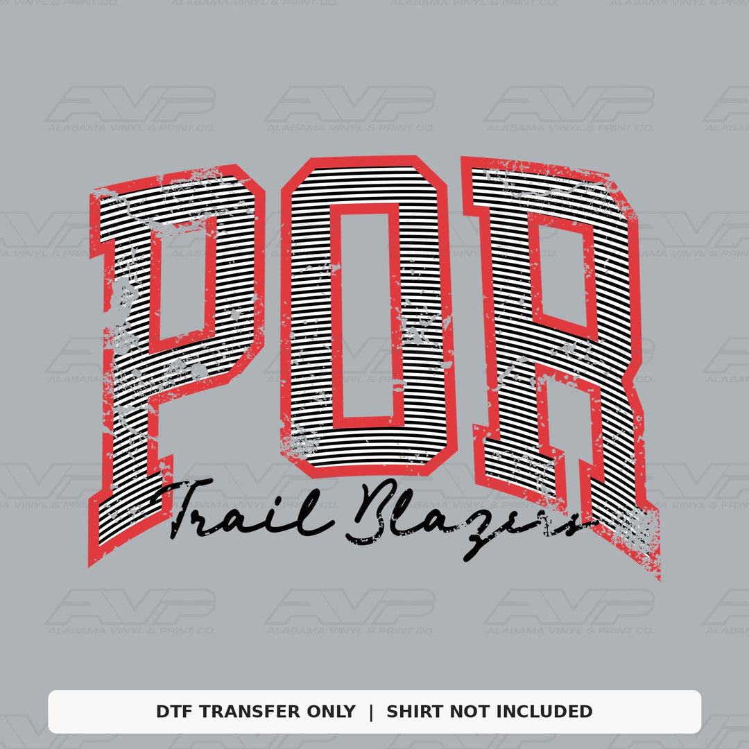 Portland Trail Blazers Preppy Stripes Alabama Vinyl