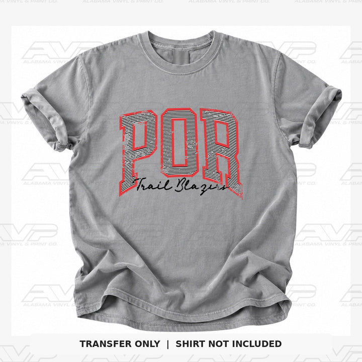 Portland Trail Blazers Preppy Stripes Alabama Vinyl