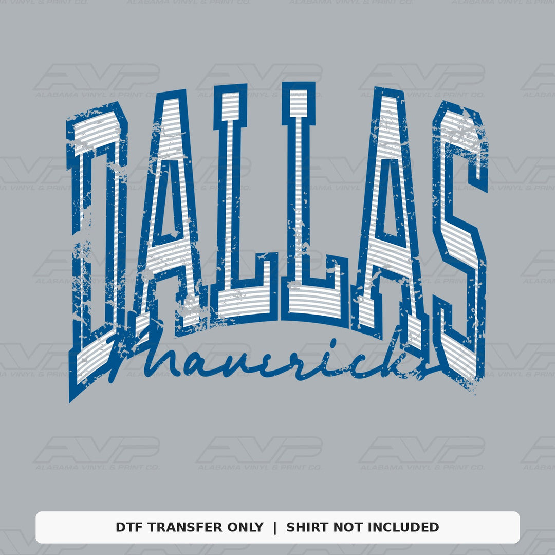 Dallas Mavericks Preppy Stripes Alabama Vinyl