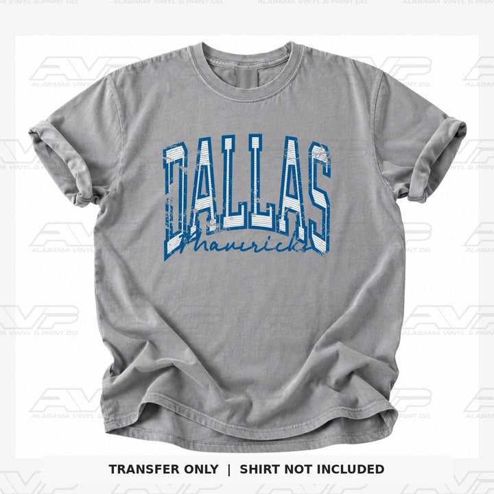 Dallas Mavericks Preppy Stripes Alabama Vinyl