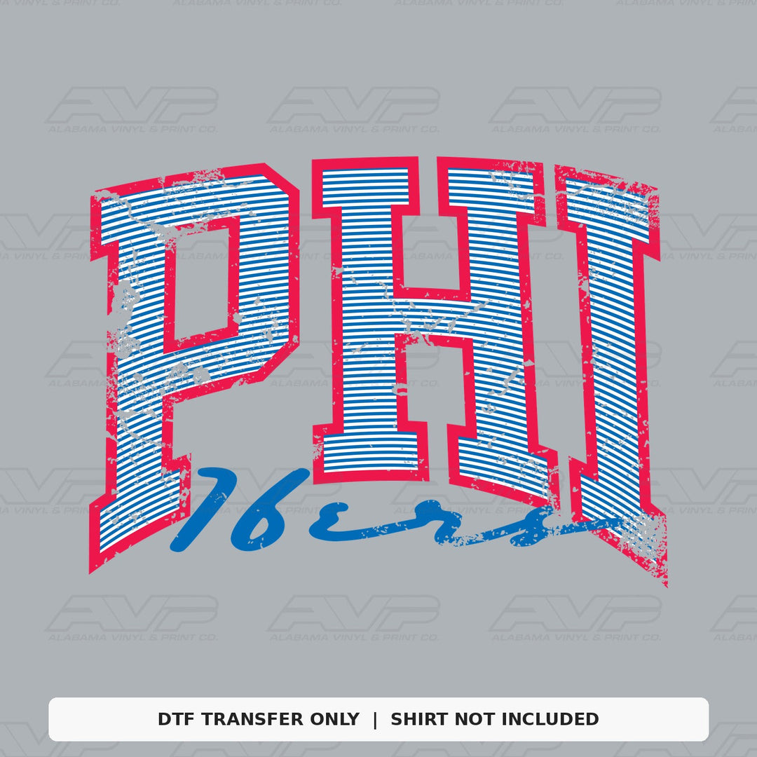 Philadelphia 76ers Preppy Stripes Alabama Vinyl